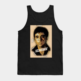 SCARFACE - Vintage Art Style Portrait Tank Top